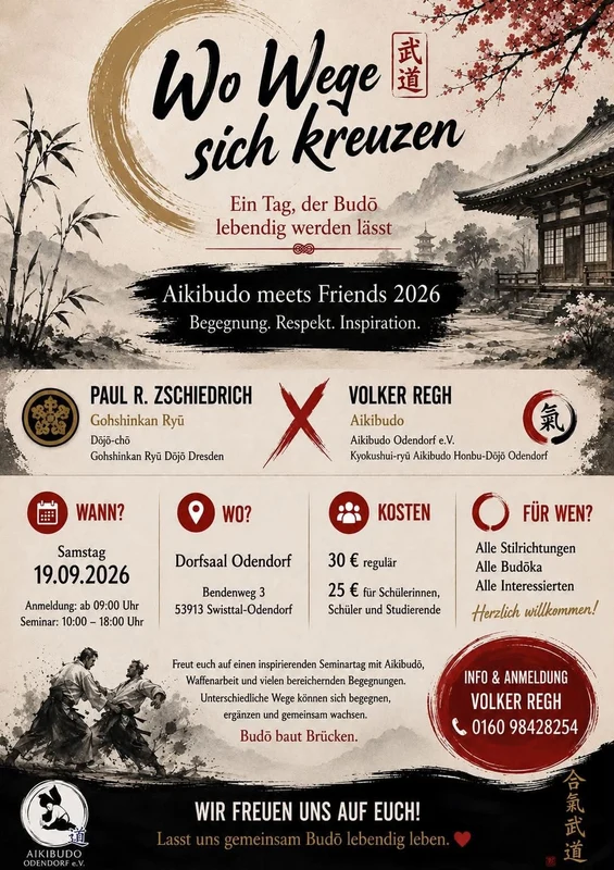 Aikibudo meets Friends 2026 – Veranstaltungsplakat